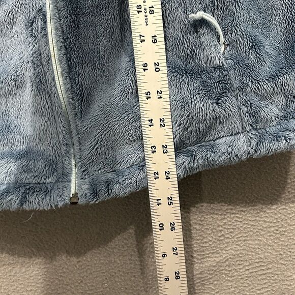 The North Face Jacket Womens Small Blue Full Zip Osito Furry Mock Neck Fleece - Picture 8 of 10